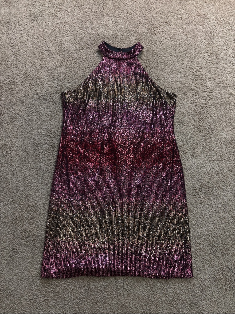B Darlin Pink Sequin Mini Dress